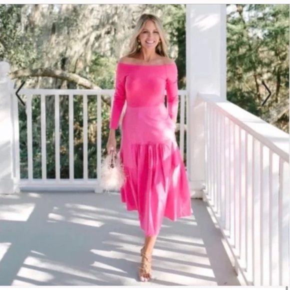 TUCKERNUCK x CAMERAN EUBANKS WIMBERLY Camellia Pink Dress - Picture 1 of 4